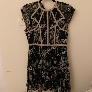 Free People Black Lace Dress